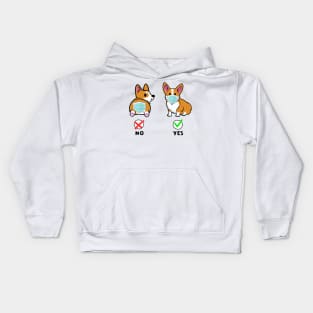 Funny Corgi Wearing Mask Cute Dog Lover Gift Kids Hoodie